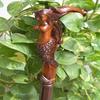 Mermaid Wooden Carved Walking Stick Cane Handmade Wood Crafted Comfortable Handle Hand Carved Cane Ergonomic Handle for Comfort