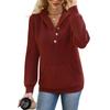 Women's Casual Fashion Comfortable V-Neck Button Sweater Warm Top