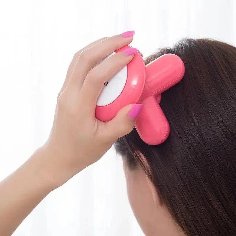 Многофункциональный мини-массажер для всего тела с вибрацией, бытовой USB-зарядкой, электрический треугольный шейный массажер