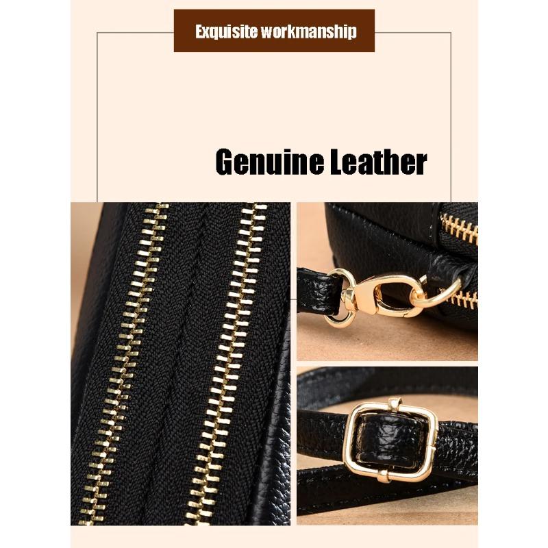 Small Crossbody Bag 100% Genuine Leather Women Tote Shoulder Bag Solid Color Clutch Ladies Bags For Shoulder Bag