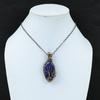 Tree Of Life Lapis Lazuli Gemstone Pure Copper Wire Wrap Handmade Unique Jewelry Pendant