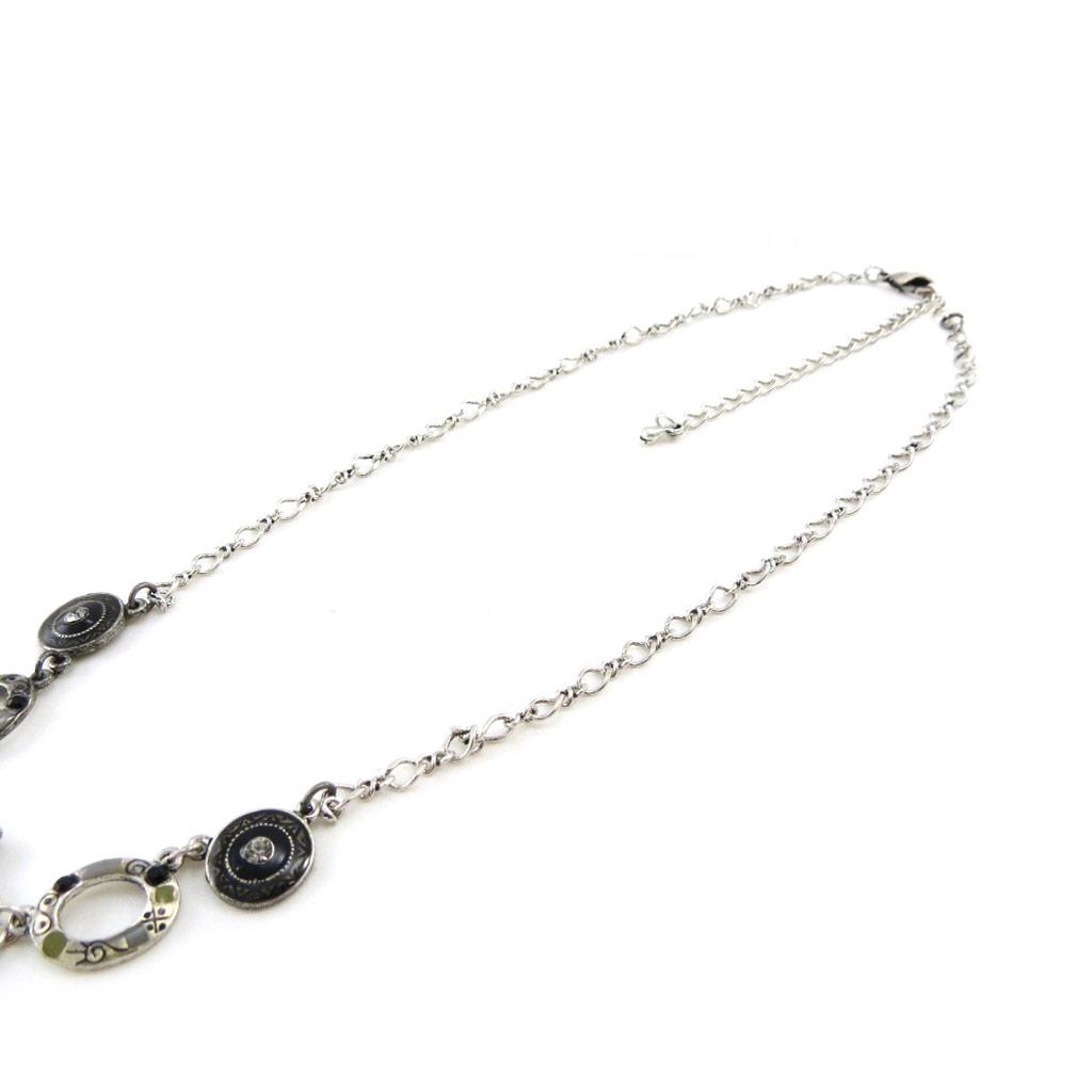 Les Trésors De Lily [E5711] — Дизайнерское колье «Воспоминания о прошлом», черное серебро