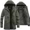 Coat Windproof Hooded Casual Winter Warm Varsity Jacket Men Parkas Jackets Man Men Washed Cotton Thick Fleece