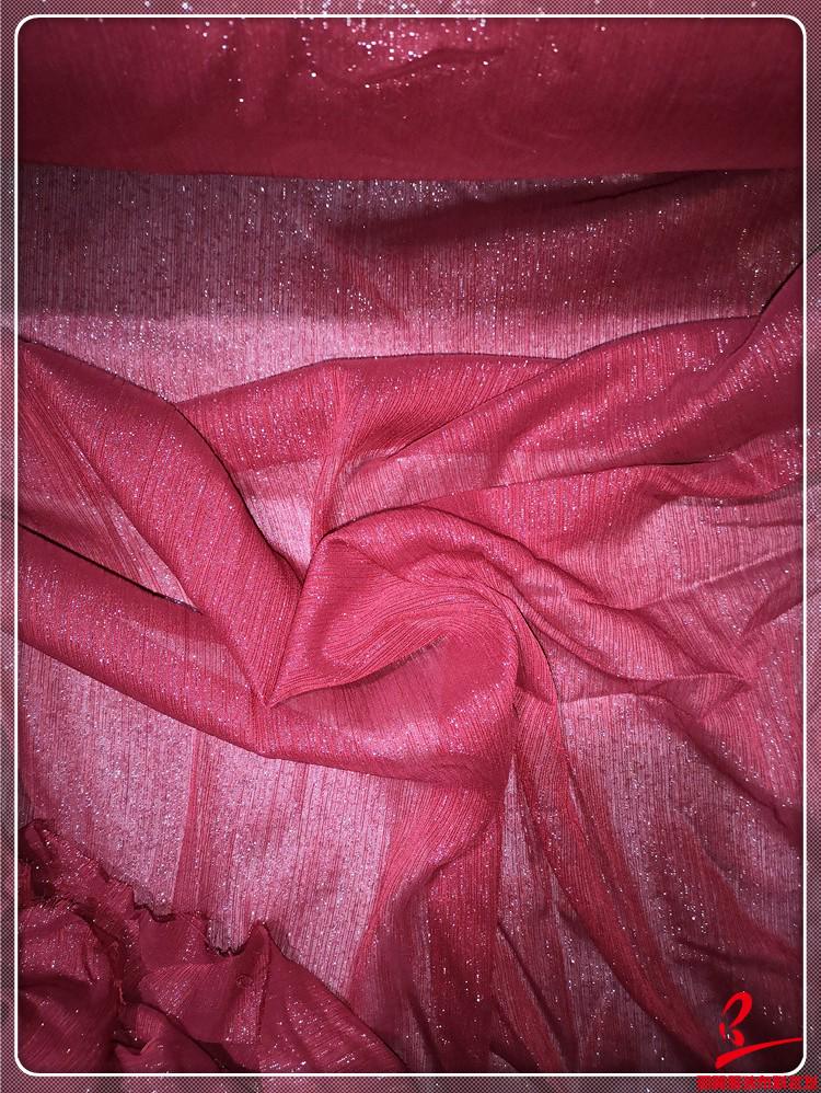 Super Sheer Silver Sequin Silk Gingham Chiffon Brocade Fabric for Dance Costumes