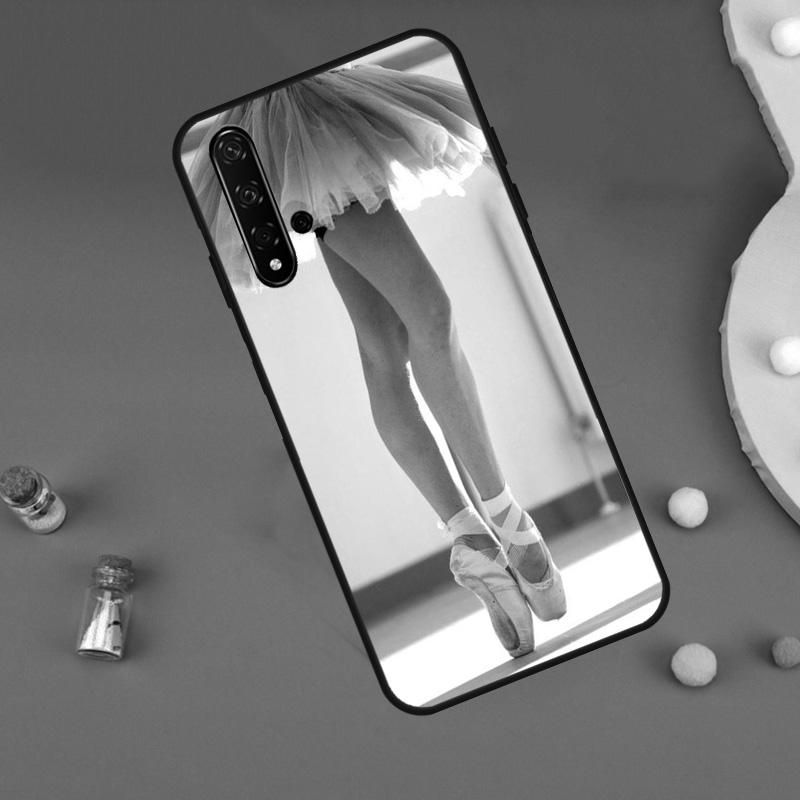 Ballet Ballerina Shoes Pointes Case For Huawei P30 P20 P40 Lite Nova 5T 11i 8i 3i 9 10 SE 11 Pro Y90 Y70 Y61 Y60 Y91 Cover