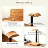 Gaming Area Headphone Holder for Desk, Freestanding Stand Headset Holder with Storage Tray for Daily Desktop Use