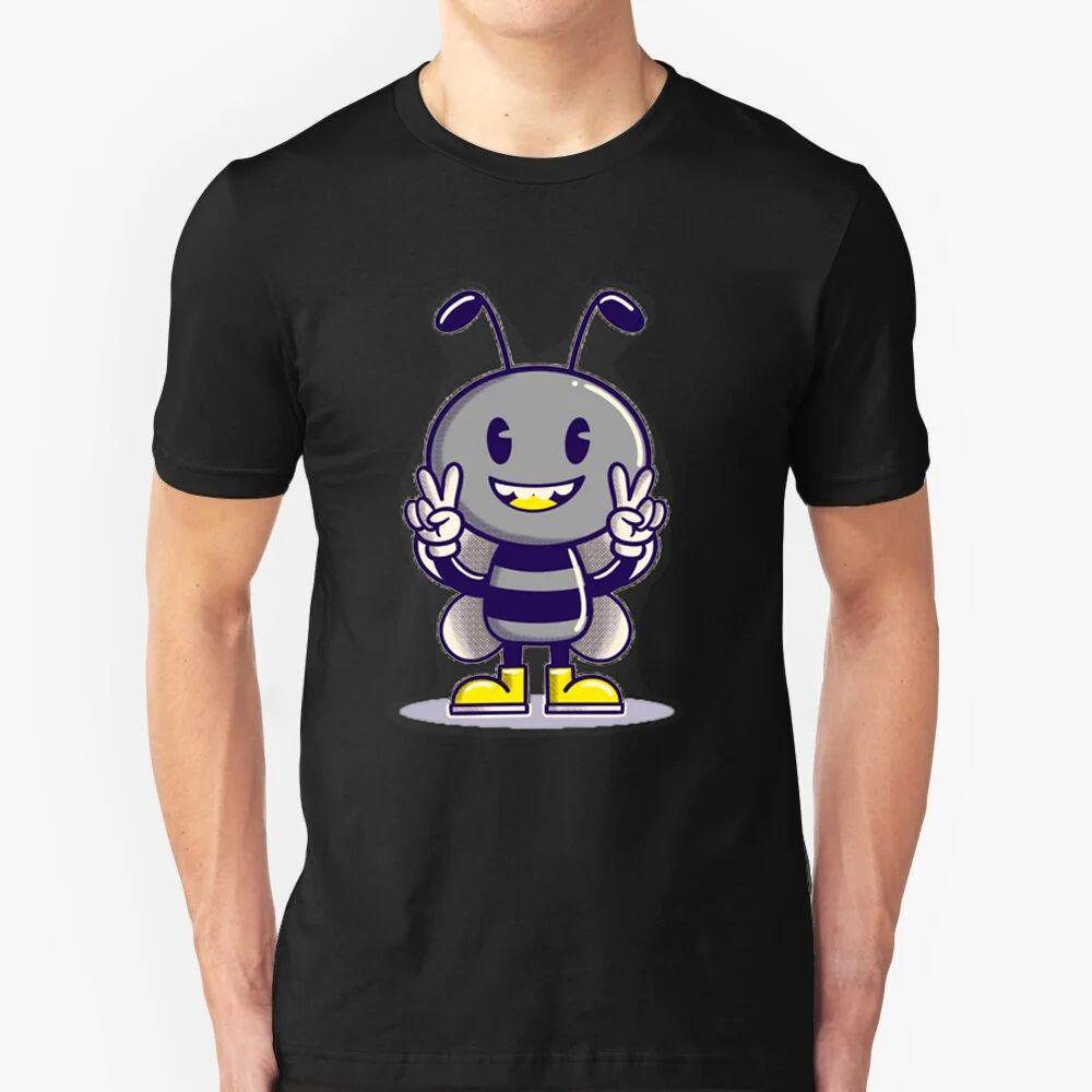 Bee And Puppy Cat Bee Classic Graphic Print Fashion Casual Harajuku Trend Summer Unisexes Crewneck Shortsleeved Tshirt