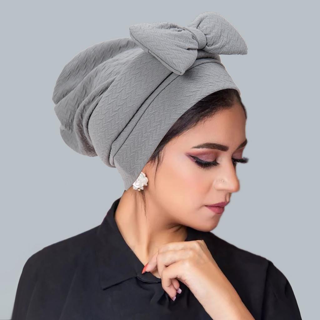 Женский хиджаб однотонный мусульманский тюрбан боннет с цветочным декором Рамадан головной платок шарф индийская шляпа