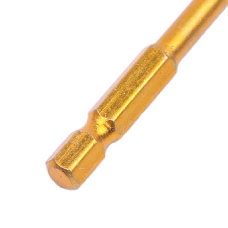 10 шт. Шестигранный хвостовик Титановый Керамическая плитка Мрамор Стекло Сверло Крестообразное Копьевидное острие 6 мм