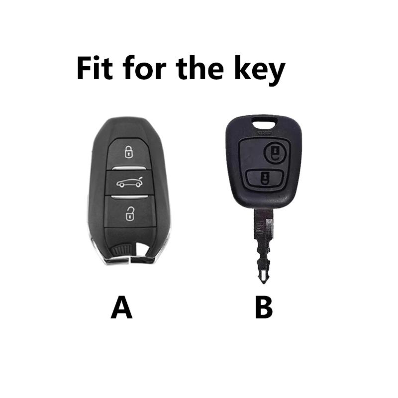 Кристальный ТПУ чехол для ключа для Peugeot 208 308 508 2008 107 207 307 407 206 Для Citroen C4 Пульт дистанционного управления Автомобильный чехол для ключа Держатель брелока Аксессуары