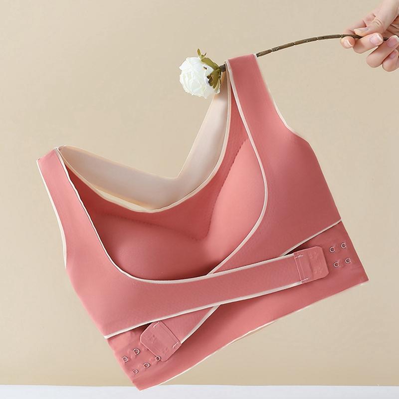Женский невидимый передний крест с застежкой, противоударный спортивный бюстгальтер для йоги, красивый повседневный бюстгальтер без косточек для фитнеса с перекрестной застежкой сзади