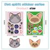 8 Cartoon Fun Cats Make A Face Collage DIY Decorative Guka Hand Account Mobile Phone Case Notebook