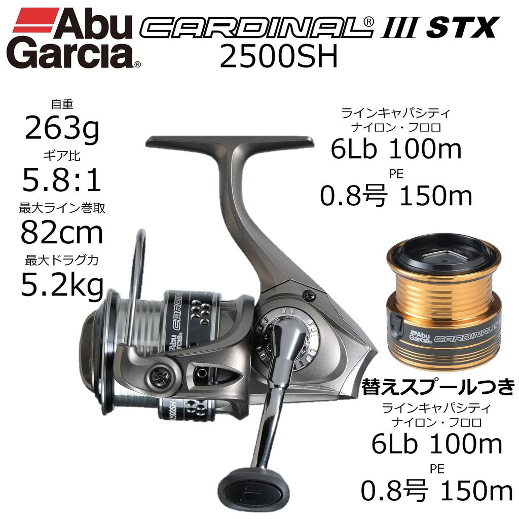 AbuGarcia CARDINAL III STX 2500SH Spinning Reel with Spare Spool