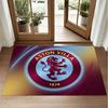 Aston Villa Football Design Crystal Velvet Rug Soft Decorative Mat for Bedroom Entrance