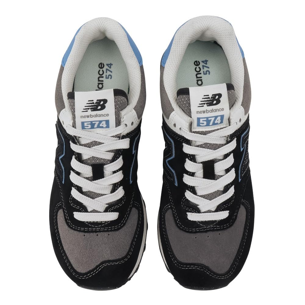 New Balance Кроссовки 574 Черный/Синий Агат U574QRB Ширина D 28,0 см