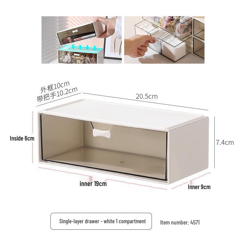 Узкий зеркальный шкафчик для ванной со встроенной полкой - Органайзер для косметики и губной помады