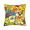 Pillow Cover SSimpsons Family Haunted House Halloween  Vintage Pillow Case For Sofa Bedroom Home Decor Pillowcases