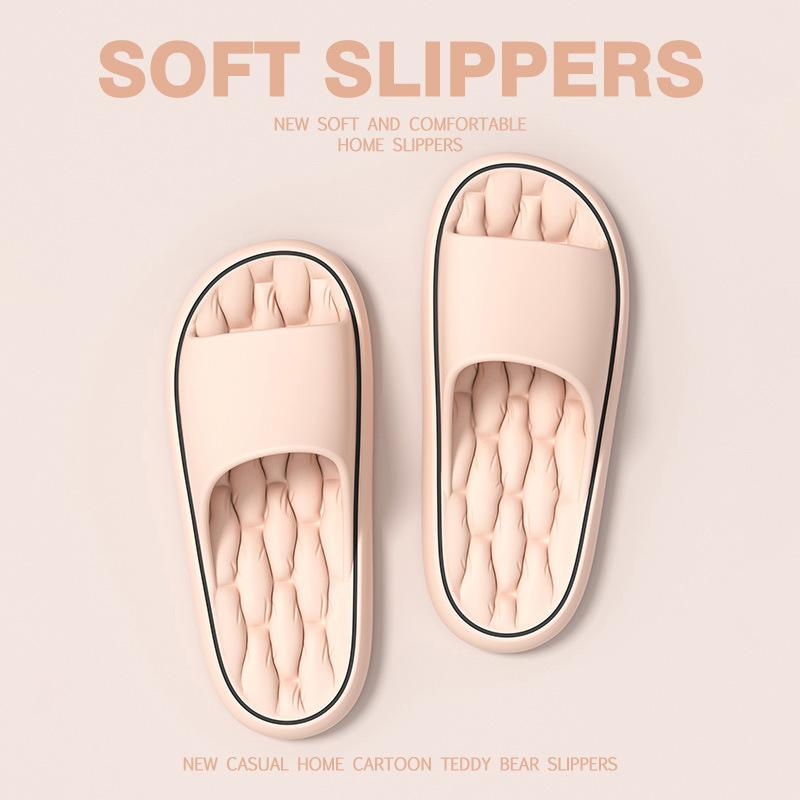 Милые шлепанцы из ЭВА для женщин и мужчин, сандалии, тапочки с подушками, обувь для душа, быстросохнущие шлепанцы с облаками, легкие, мягкие и нескользящие летние тапочки