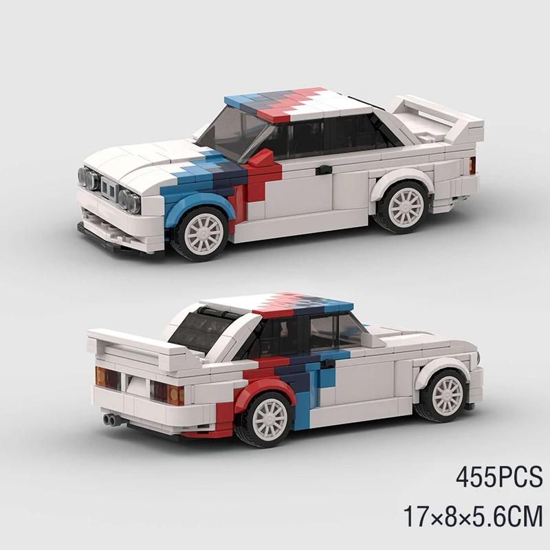 MOC Скоростной гоночный автомобиль Внедорожник Раллийный спортивный Модель Строительные блоки Супер гонщики Транспортное средство Городская Техника Кирпичи Игрушка Рождественский подарок