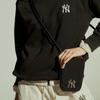 New MLB Leather Cell Phone Pouch, Crossbody Bag, Shoulder Bag Unisex Black 32BGDN111-50L