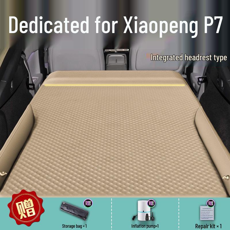 XPeng P7 Car Mattress Rear Seat Inflatable Sleeping Pad & Air Cushion Bed with Essential Items