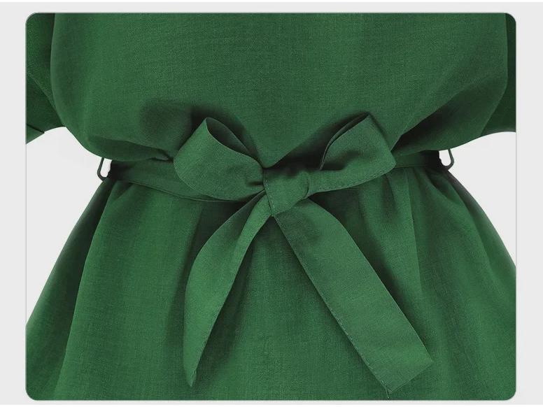 Summer V-Neck Cotton & Linen Bat Sleeve Shirt - Loose Fit, Plus Size Trend