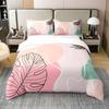 Queen Size Teen Simple Duvet Cover For Girls Women Modern Bedding Set Mid Century Quilt Cover Boho Abstract Art Set 3-Piece Set