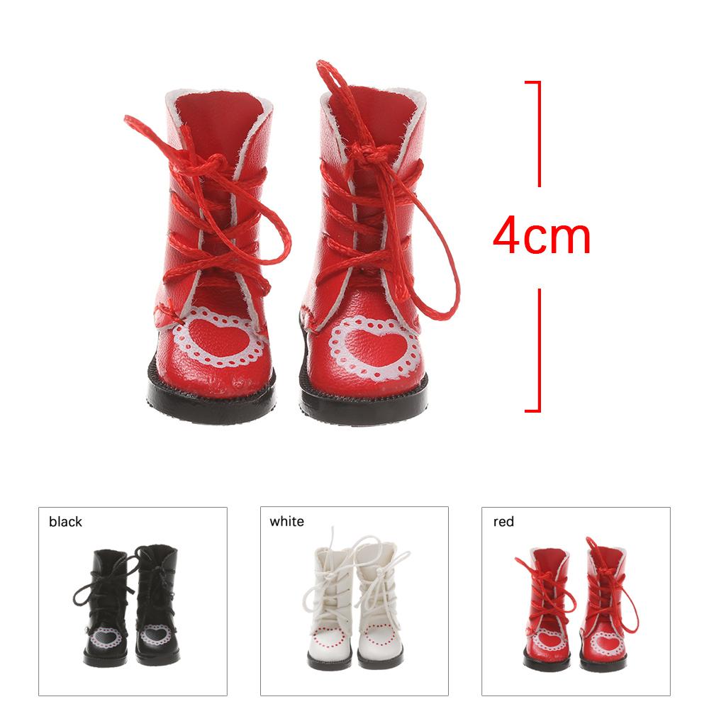 Bandage Children Birthday Gifts Toys PU Leather Shoes 1/6 Doll Shoes Doll Boots