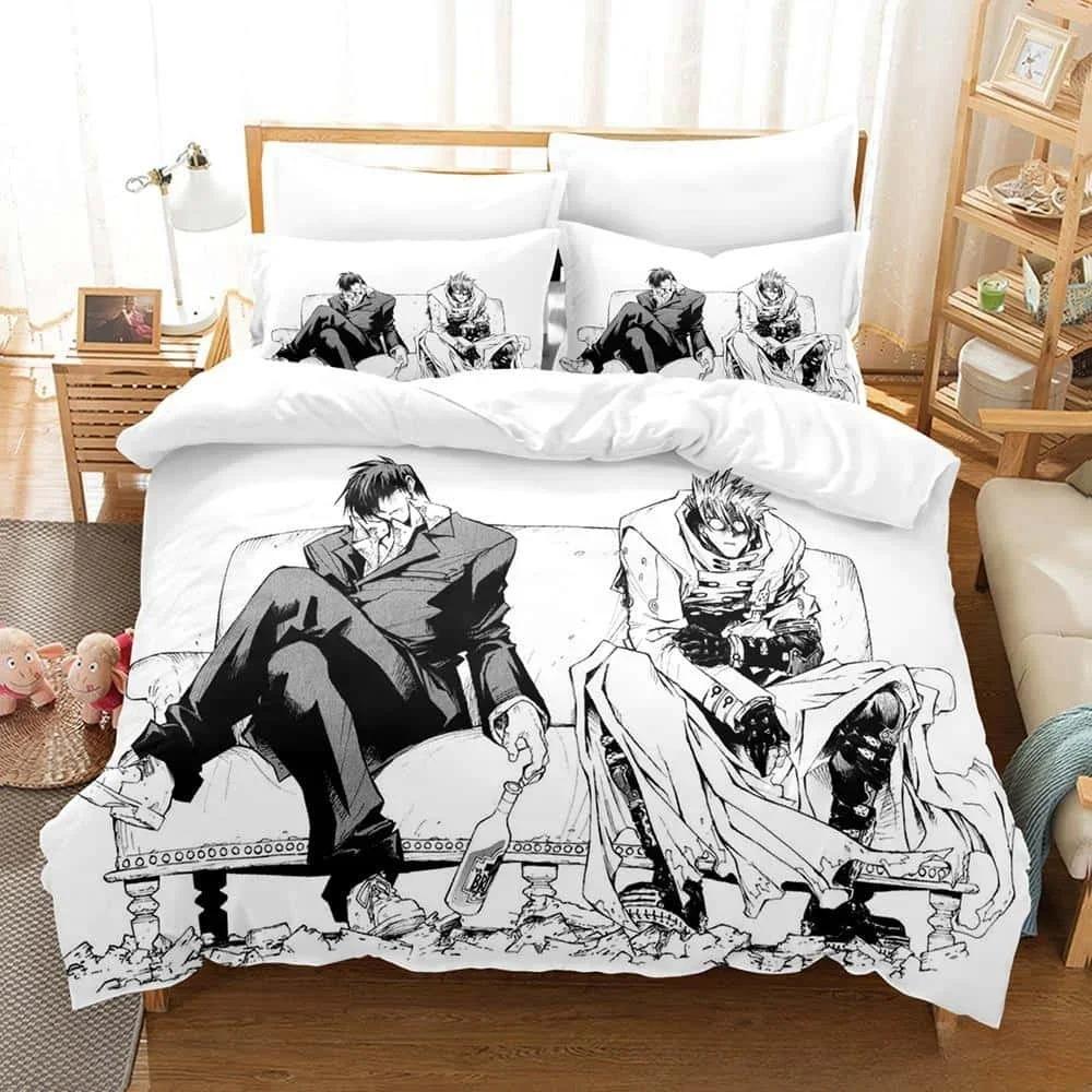 3D аниме TRIGUN STAMPEDE комплект постельного белья односпальный двуспальный двуспальный двуспальный комплект для взрослых и детей спальня пододеяльник наборы домашний текстиль
