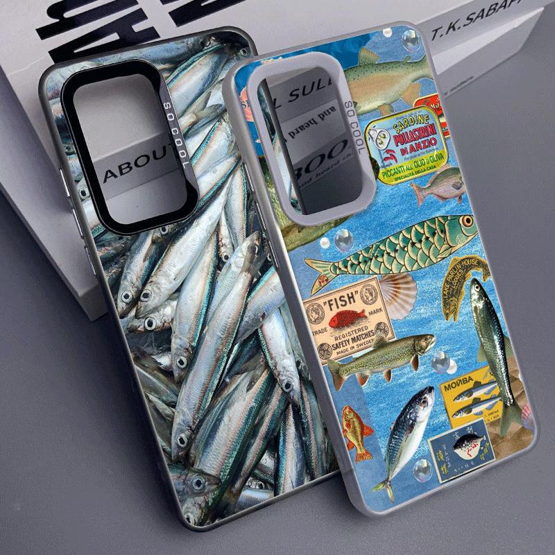 Скидка! Ударопрочный чехол для телефона с рисунком "Соленая рыба" для Samsung A17 A16 A15 A14 A37 A57 A36 A56 A26 A35 A55 A25 A34 A54 A24 A13 A23 A33