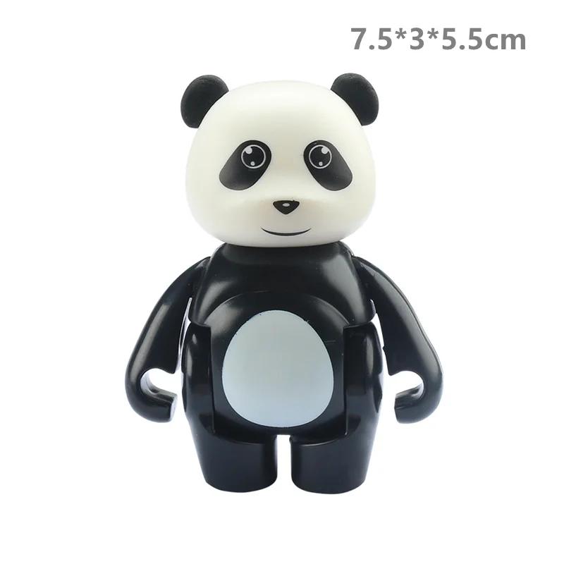 Большие строительные блоки Фигурка животного зоопарка Аксессуары Лягушка Улитка Собака Совместимые Большие Кирпичики Дети Дети Сборные Игрушки Подарок на вечеринку