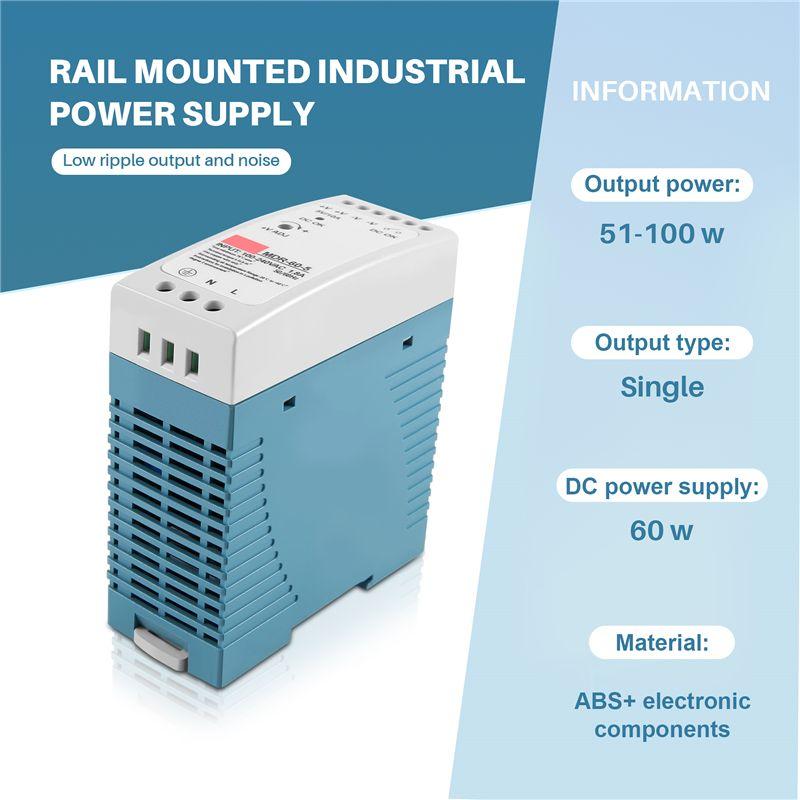 A60zdin Rail Power Supply Ac-Dc Driver Voltage Regulator Power Suply 110V 220Vmay