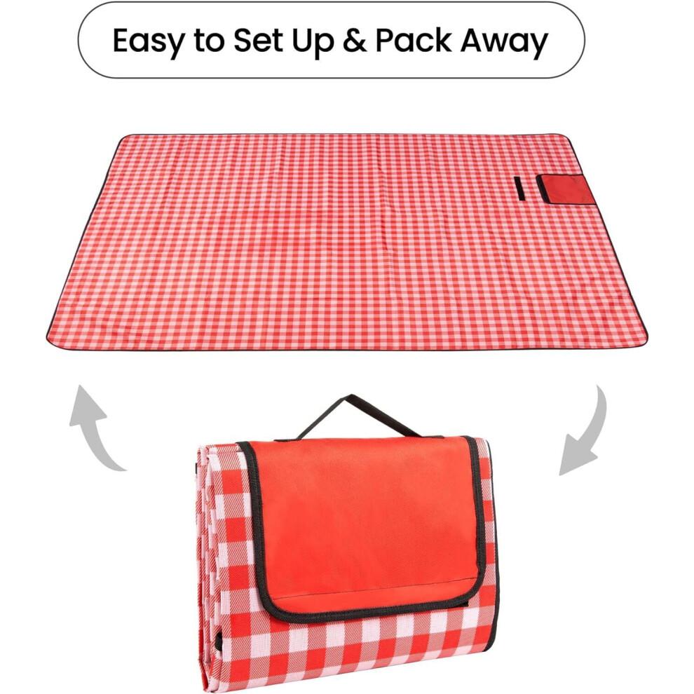 Extra Large Waterproof Picnic Blanket Washable Travel Outdoor Beach Park Camping