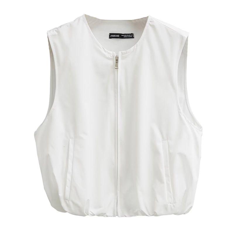 Kaslead New Arrival Women's Fashion Style Fashion Casual Easiest for Match Minimalist Balloon Hem Vest 2010770