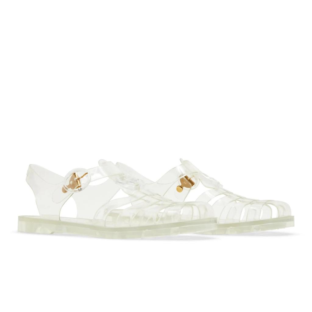 Gucci Womens GG Fisherman Sandal 'Clear' (women's sizes) Clear Roman Sandals 676970 JFM00 8300