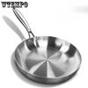 304 Stainless Steel Frying Pan NonStick Pan Fried Steak Pot  Uncoated Kitchen Cookware for Gas Stove and Induction Cooker