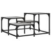 VidaXL Table basse sonoma gris 68x68x40 cm bois d'ingénierie 837750