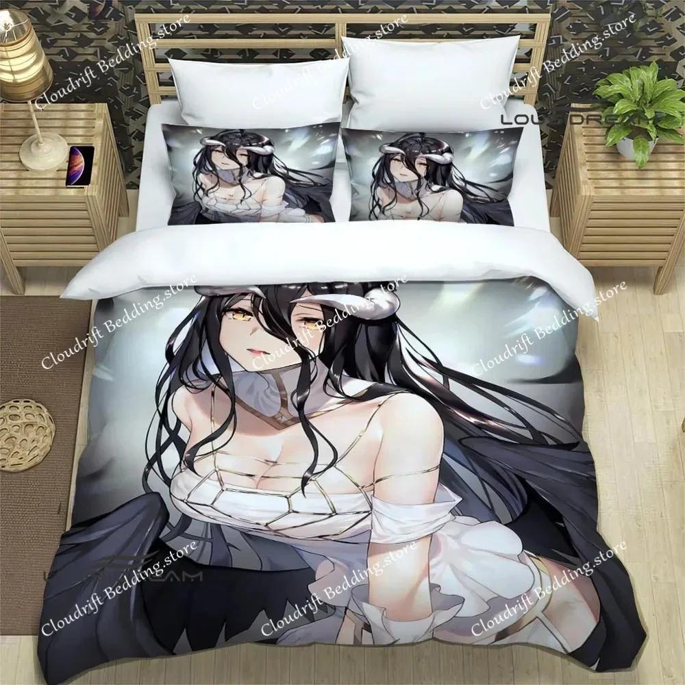 Overlord cartoon printed printed Bedding Sets exquisite bed supplies set duvet cover bed comforter set bedding birthday gift026