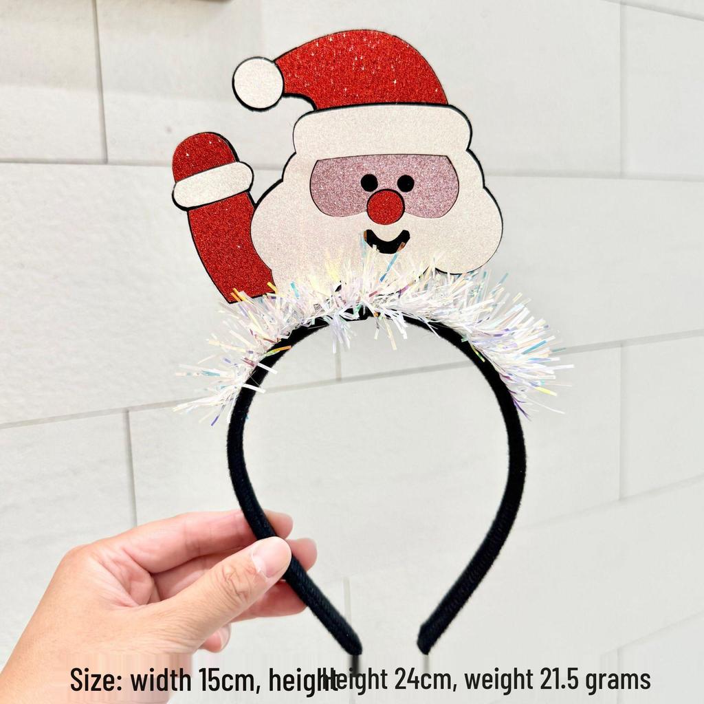 Christmas Elk & Snowman Headband: Festive & Charming Hair Accessory for Women
