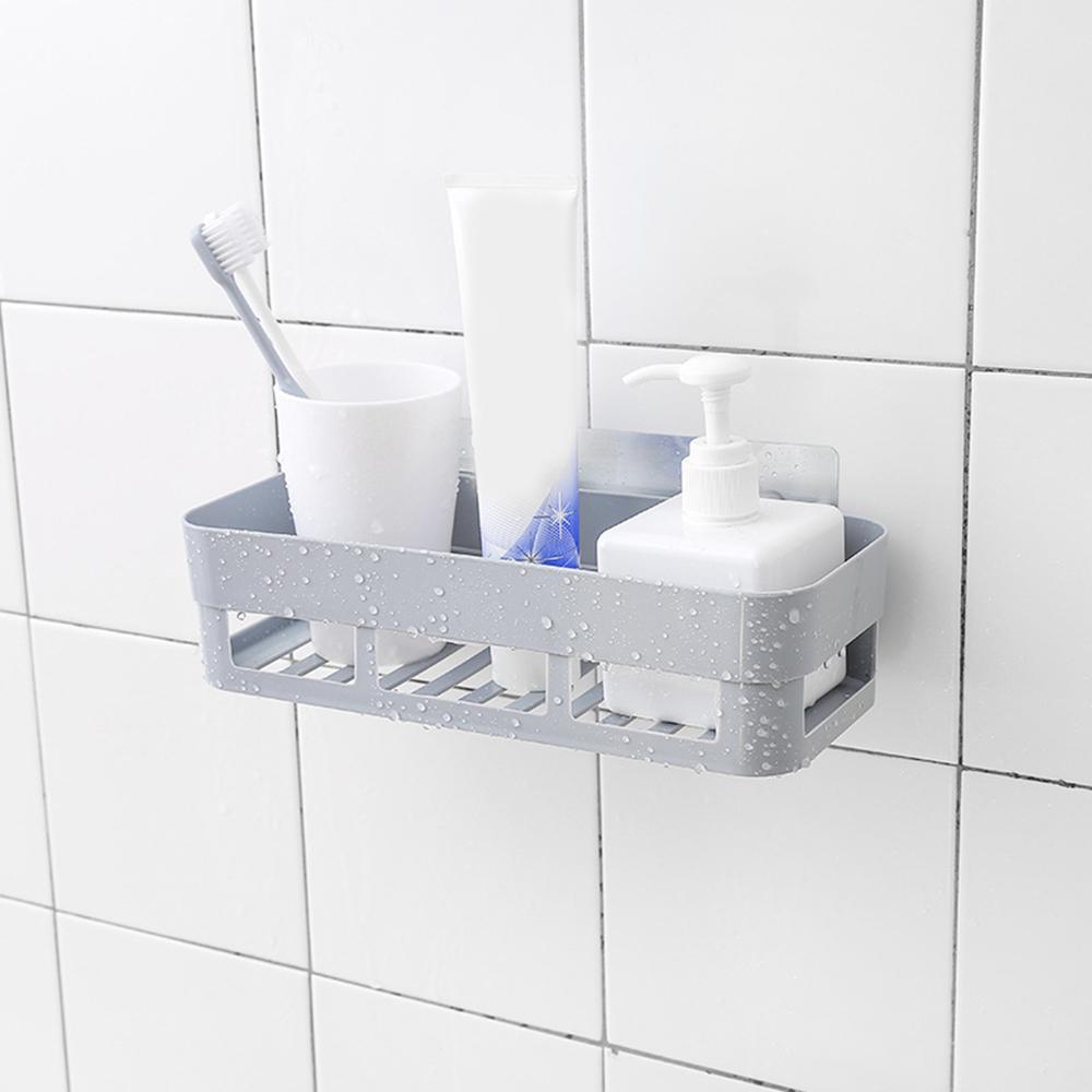 Bathroom Shelf Adhesive Storage Rack Corner Shower Shelf Kitchen Home Decoration