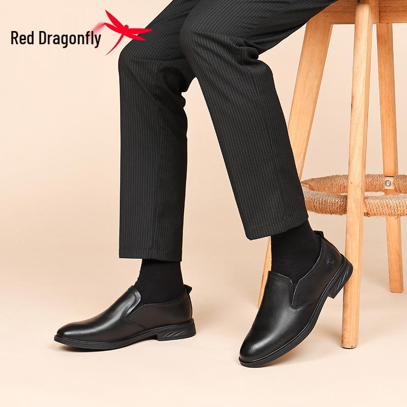 Мужские мокасины из натуральной кожи Red Dragonfly - Весна/Осень, Business Casual и удобные для вождения