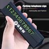 Автомобильная временная парковочная табличка с номером телефона Автомобильный телефон для E46 E66 E65 F13 F06 X2 X3 X5 X4 G08 G16 G15 G14 G12 G11 F13 F36 G42 G30