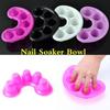 Удобная миска для маникюра Замачивание кончиков пальцев Средство для снятия лака Инструмент для обработки DIY Новый Горячая Распродажа Цвет Случайный