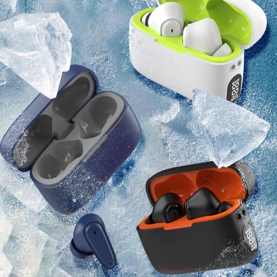 Беспроводные наушники с поддержкой Bluetooth, шумоподавлением, водонепроницаемые, сверхлегкие, перезаряжаемые, удобные наушники-вкладыши