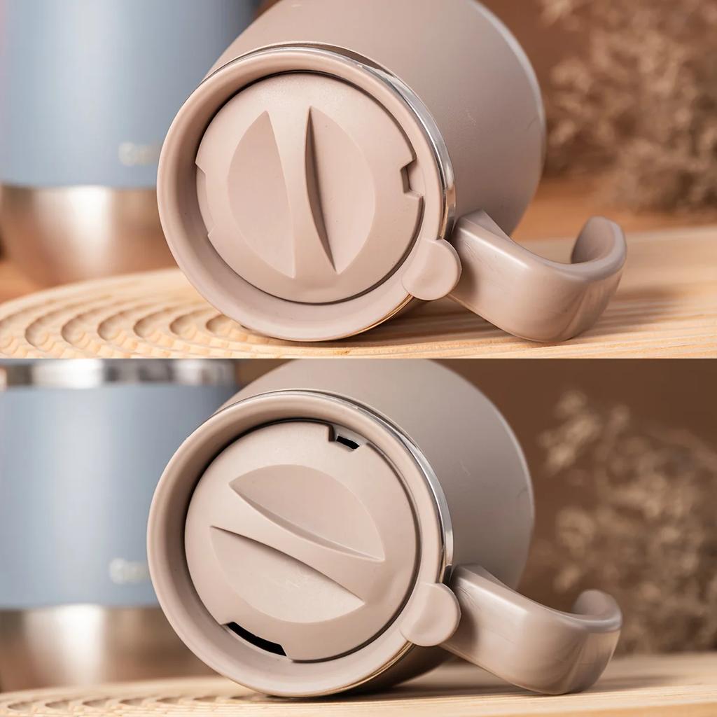 1 шт. 500 мл Термокружка из нержавеющей стали, Вакуумная изоляция, Дорожная кофейная кружка, Сохраняет горячее и холодное, для дома, офиса, автомобиля, кемпинга, подарок