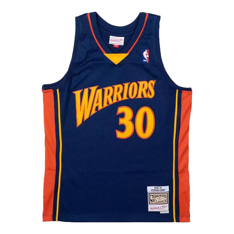 Официальная баскетбольная майка NBA Mitchell & Ness Warriors Стефена Карри сезона 2009-10