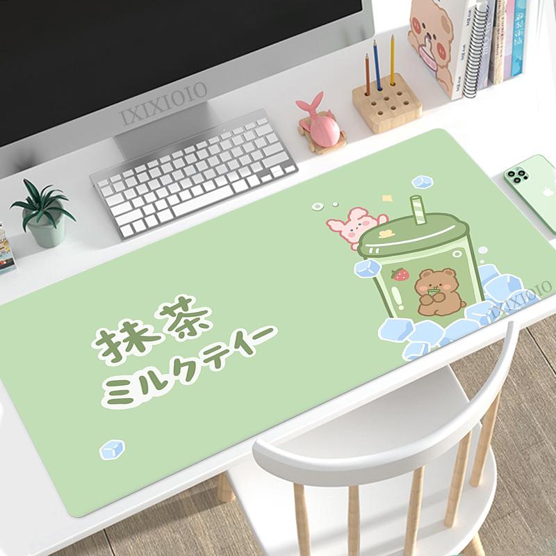 Зеленый Мат для мыши Matcha Игровой XL Новый HD Коврик для мыши XXL Настольные коврики Ковер Натуральный каучук Офисный коврик для компьютерной мыши Настольный коврик для мыши