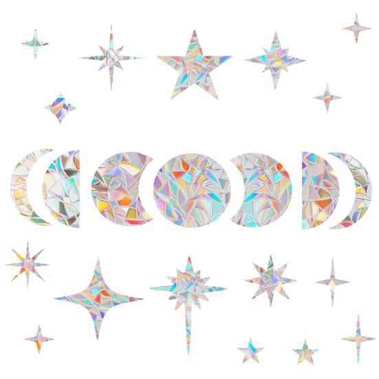 Радужные наклейки на окна ПВХ Suncatcher Prism неклеящиеся наклейки водонепроницаемые статические наклейки для украшения стеклянных дверей окон дома стены