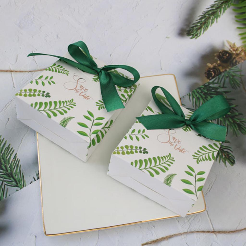 1-50pcs DIY Candy Boxes Wedding Gift Bag with Ribbon Party Favor for Wedding Easter Bridal Shower Birthday Party Favors Supplies