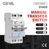 GEYA GYHO9 MTS Dual Power Manual Transfer Switch 2P 63A 220V 230V AC Main Switch Isolating Switch Din Rail